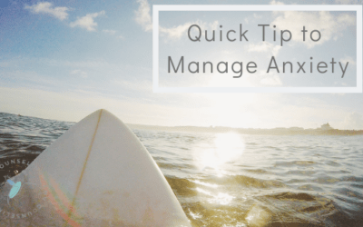 Quick Tip to Manage Panic Attacks